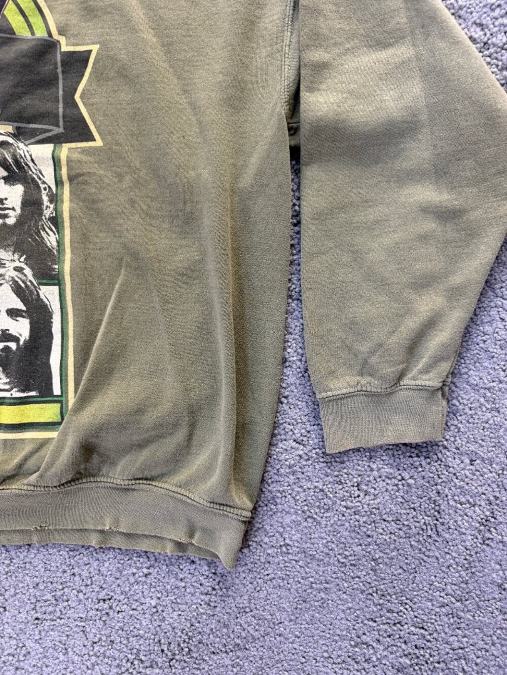 Pink Floyd Animals Tour 1977 Oversized Sweatshirt Green L/XL Urban Outfitters - Picture 4 of 10